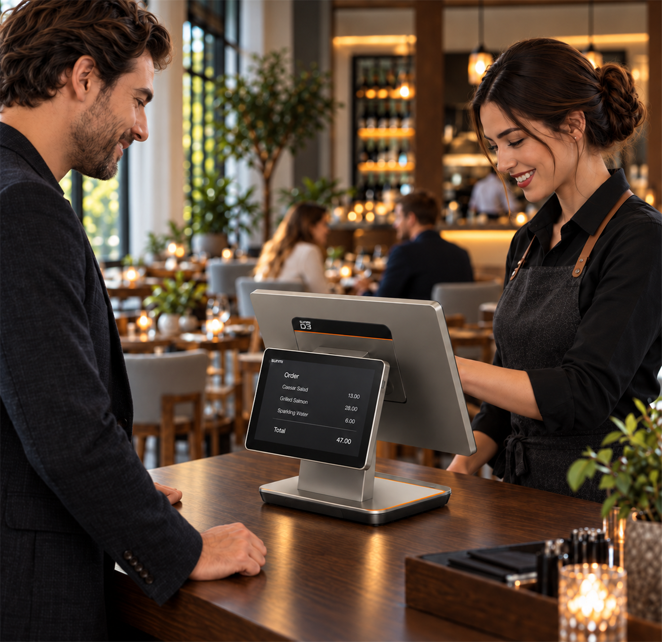 check table availability on a postron wireless pos device